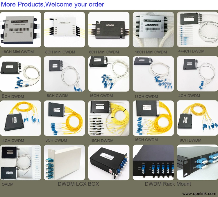 High Quality Optical CWDM Module, OEM 4CH Fiber Optic CWDM Mux Demux with Factory Price