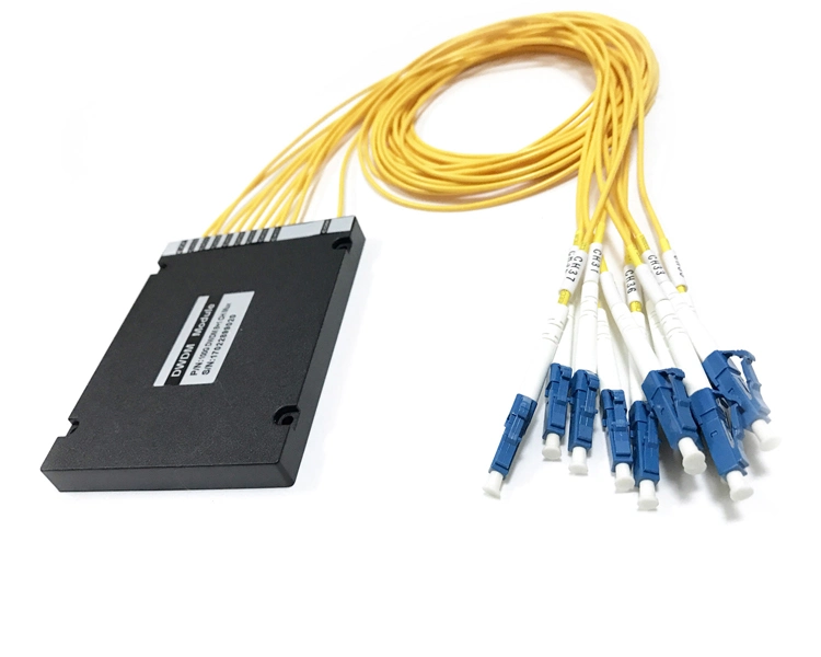 8+1CH DWDM LC/PC Plastic ABS Box Optical Mux/Demux with Express